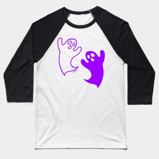 Ghostly Contrast (Purple Version) Baseball T-Shirt